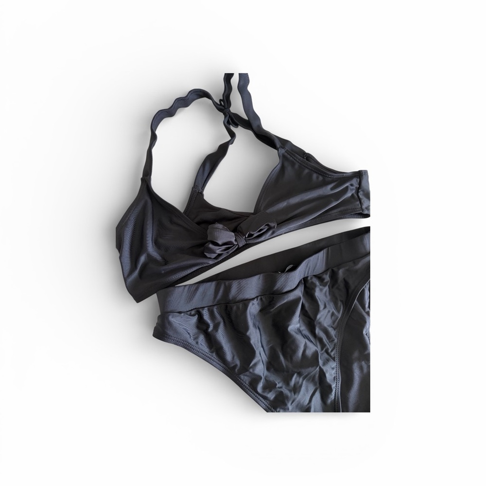 Nasty Gal Black Bikini Set